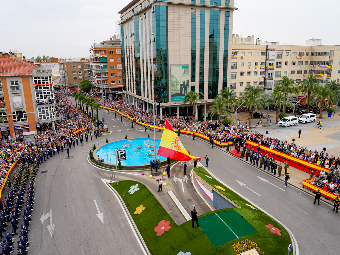 Imagen del Homenaje a la Bandera celebrado el pasado año