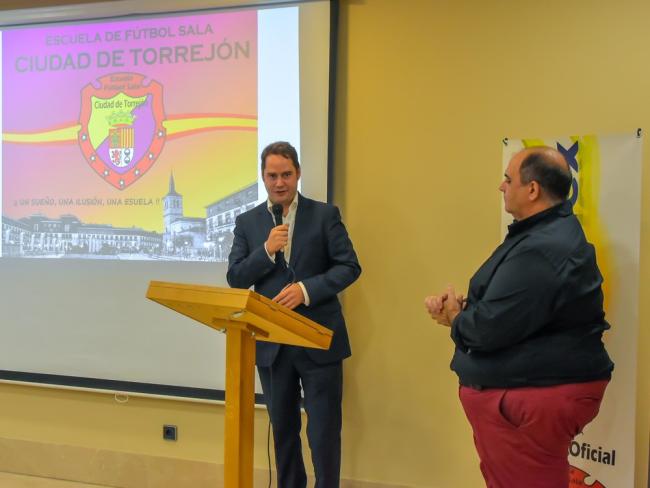Equipo senior de la Escuela de Fútbol Sala Ciudad de Torrejón