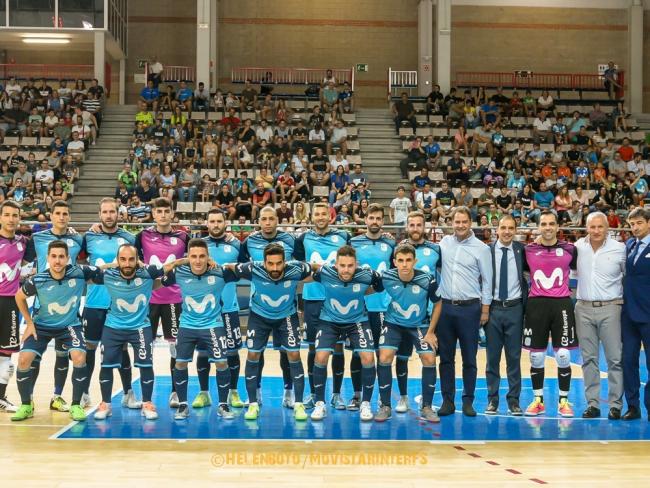 El Alcalde de Torrejón de Ardoz, Ignacio Vázquez, acompañó a Movistar Inter FS en el partido de presentación ante su afición