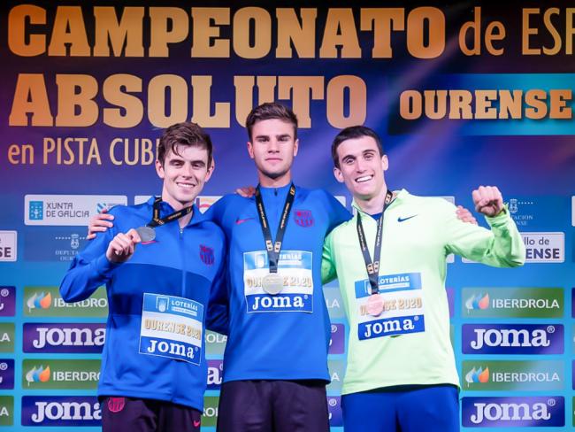 El torrejonero Pablo Sánchez-Valladares, campeón de España absoluto de 800 metros en pista cubierta