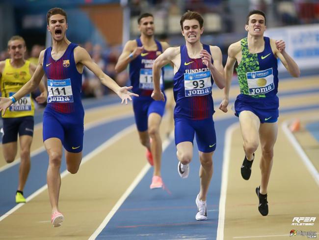 El torrejonero Pablo Sánchez-Valladares, campeón de España absoluto de 800 metros en pista cubierta