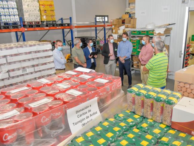 Entrega de alimentos de Mercadona