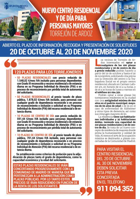 Centro Residencial y de Día para Mayores en Torrejón de Ardoz