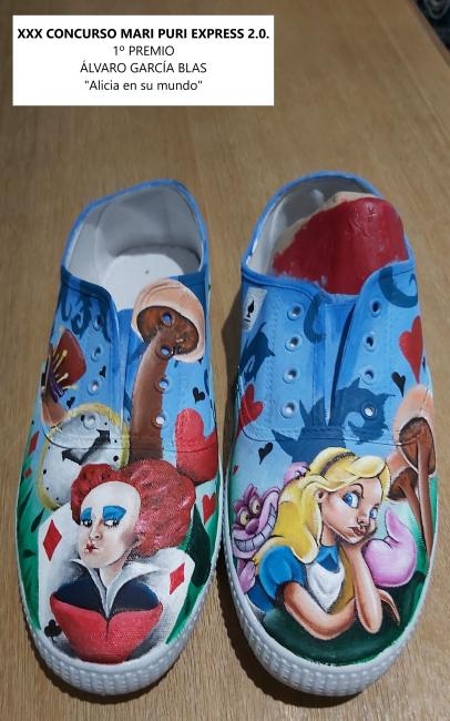 XXX concurso juvenil Mari Puri Express 2.0 - Customización zapatillas - Alvaro García Blas