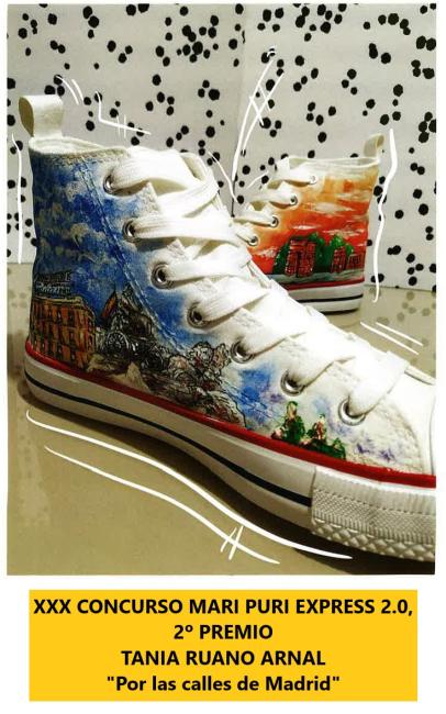 XXX concurso juvenil Mari Puri Express 2.0 - Customización zapatillas - Tania Ruano Arnal