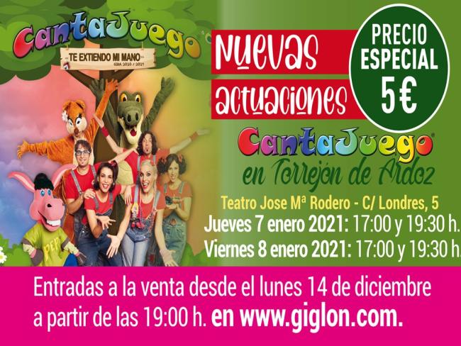 Nuevas actuaciones de los Guachis y CantaJuego en el Teatro municipal