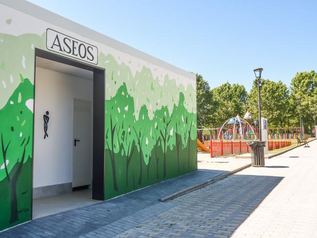 Nuevo edificio de aseos en el Parque Europa 