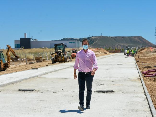 Avanzan las obras de los viales interiores de la 2ª fase de la nueva Gran Ciudad Deportiva Torrejón 