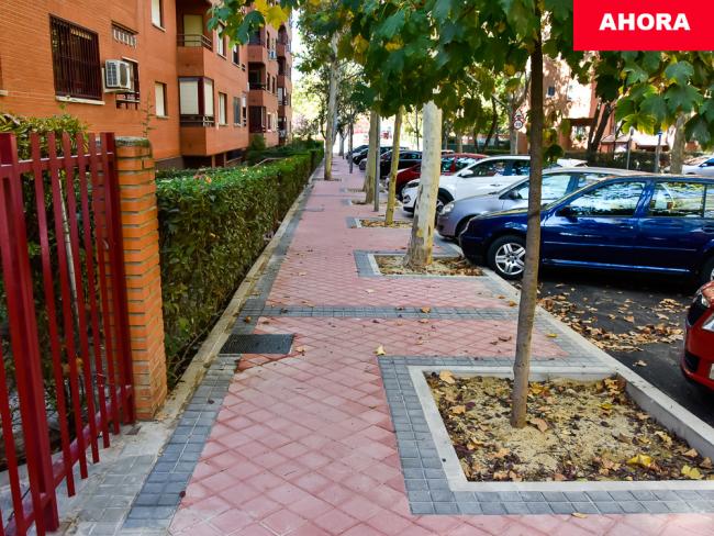 Finaliza la 1ª fase del Plan Renovación Aceras - Calle Naranjo en Plaza de las Palmeras