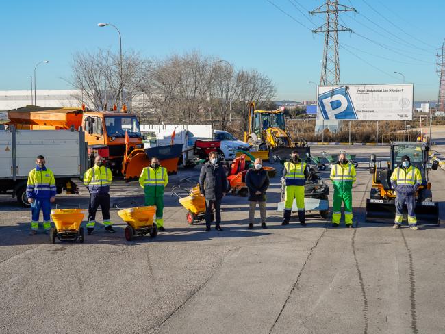 El Ayuntamiento de Torrejón de Ardoz tiene preparado un amplio dispositivo para hacer frente a las posibles nevadas en la ciudad