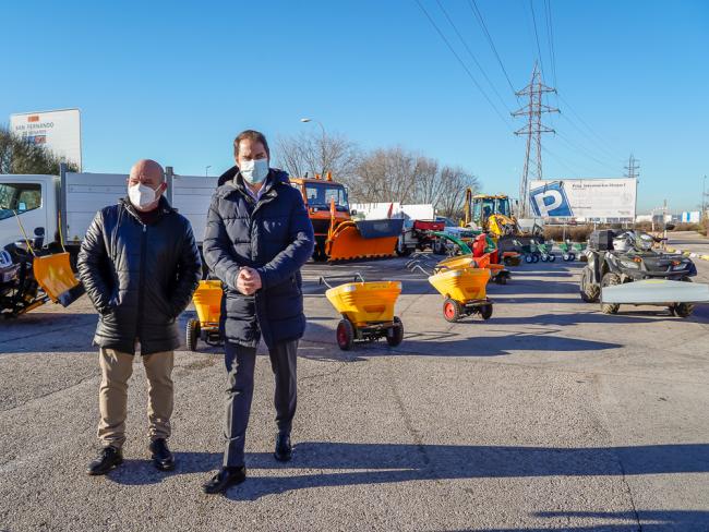 El Ayuntamiento de Torrejón de Ardoz tiene preparado un amplio dispositivo para hacer frente a las posibles nevadas en la ciudad