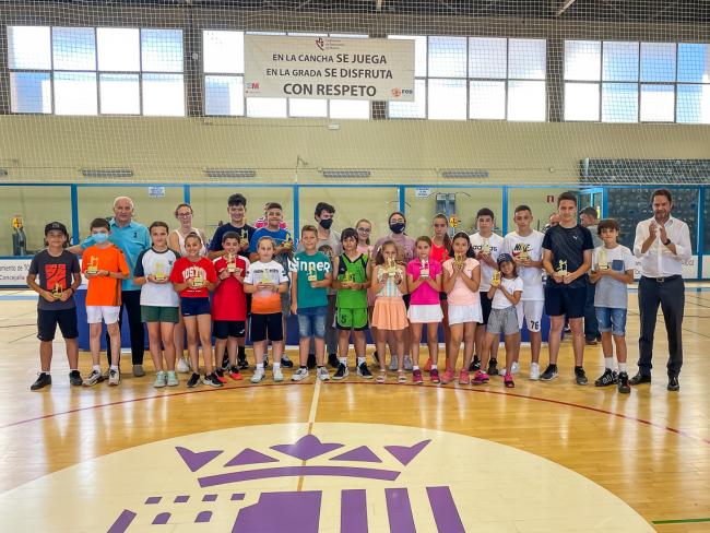 Entregas de premios competiciones locales de tenis