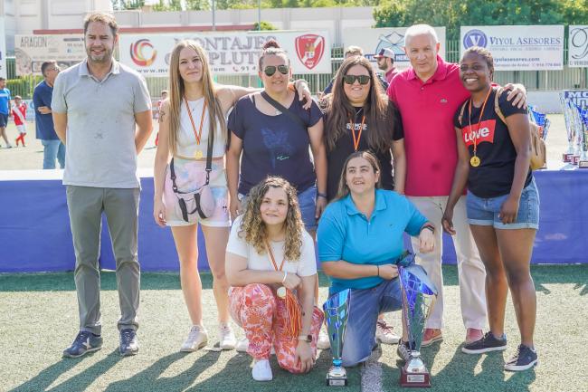 Entregas de premios competiciones locales de fútbol 7