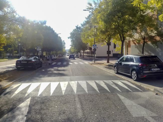 Nuevo paso de cebra en la calle Valle del Tormes