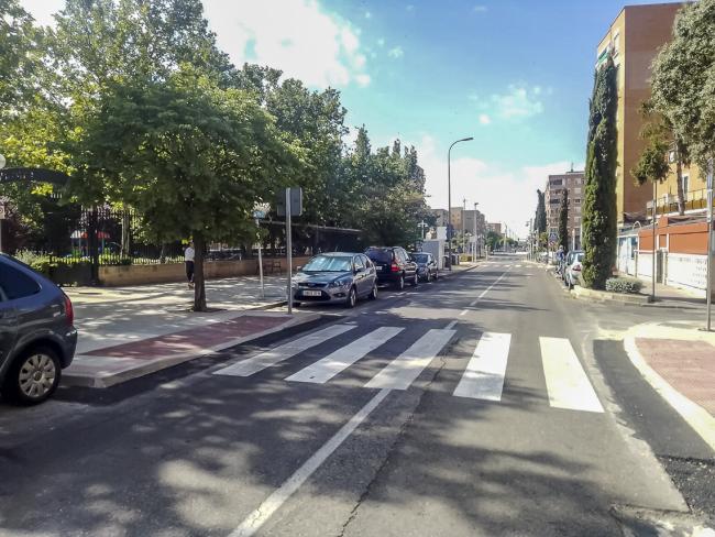 Nuevo paso de cebra en la calle Virgen de Loreto