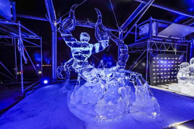 El primer Festival Internacional de Esculturas de Hielo, Ice Festival, con la mayor exposición de figuras de hielo de Europa se puede visitar en Mágicas Navidades, el mejor y mayor Parque de la Navidad de España