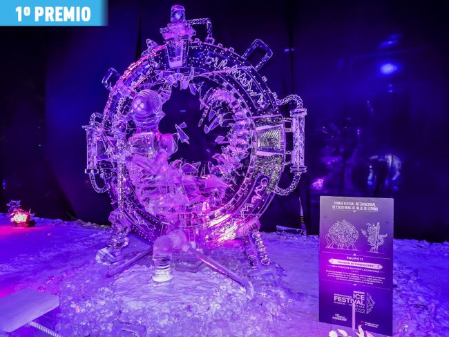 “Invasión de dimensiones”, del equipo 11 de Canadá, conformado por Jean-François Gauthier y Julien Doré ha sido la gran triunfadora del Ice Festival
