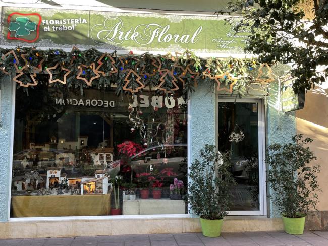 01 Premios Escaparates Zona Centro Floristeria Trebol Premio Ambiente Navideño 1