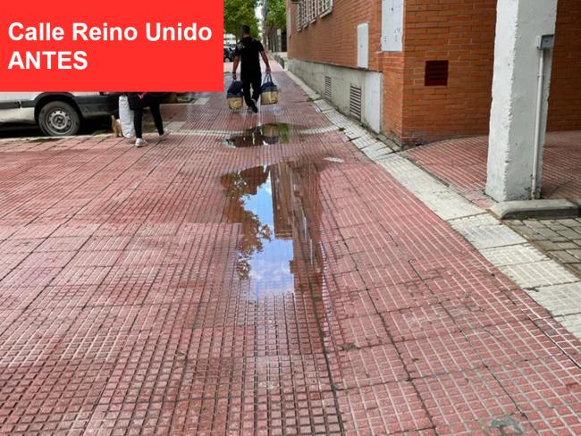 Plan Renovación Aceras - Calle Reino Unido