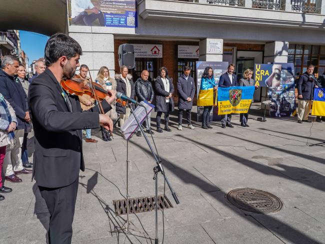 Torrejón de Ardoz se ha sumado a la concentración silenciosa en solidaridad con la población ucraniana