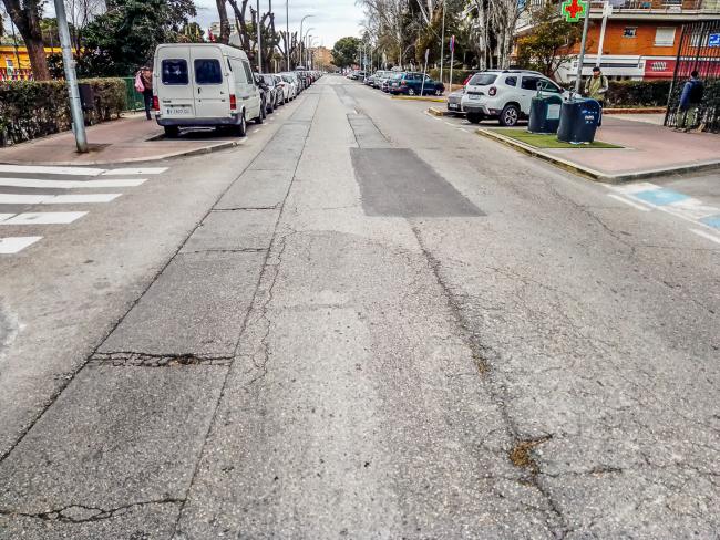Gran Operación Asfalto - Calle Hilados - Antes
