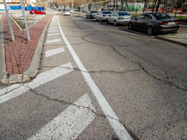 Gran Operación Asfalto - Calle Álamo - Antes