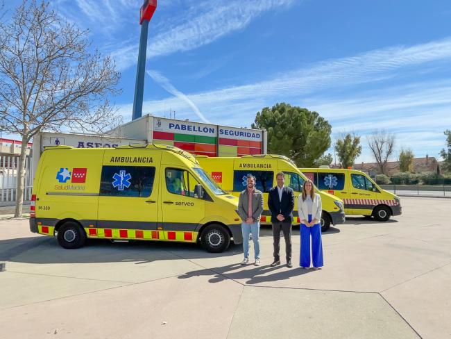Las ambulancias del SUMMA de la Zona Este de Madrid vuelven a su sede en Torrejón de Ardoz