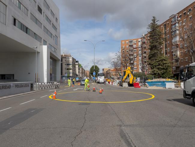Construcción de nueva glorieta en avenida Virgen de Loreto con calle Virgen de la Paz