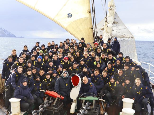 El torrejonero, Rubén García Alonso, embarcado en el Buque Escuela de la Armada Juan Sebastián de Elcano