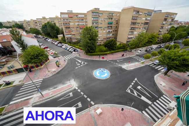 Rotonda de la avenida Virgen de Loreto cruce con calle Viñas