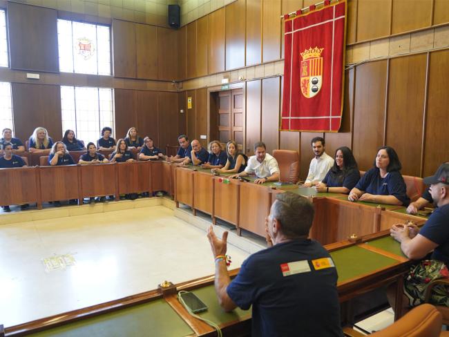 Encuentro con alumnos torrejoneros de la especialidad de construcción del programa Cualificación Profesional 