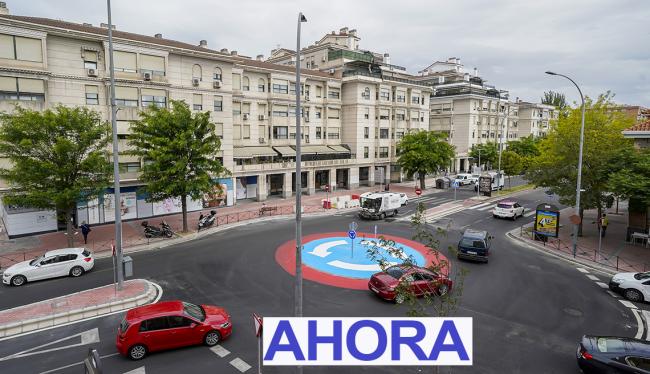 Rotonda de la avenida Virgen de Loreto cruce con calle Londres