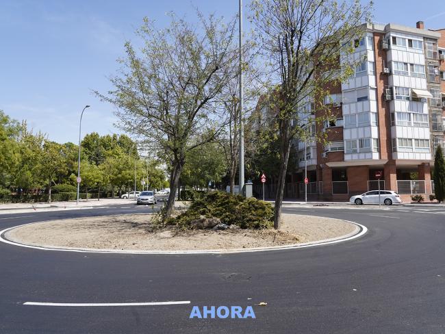Rotonda avenida Descubrimientos con Cristóbal Colón