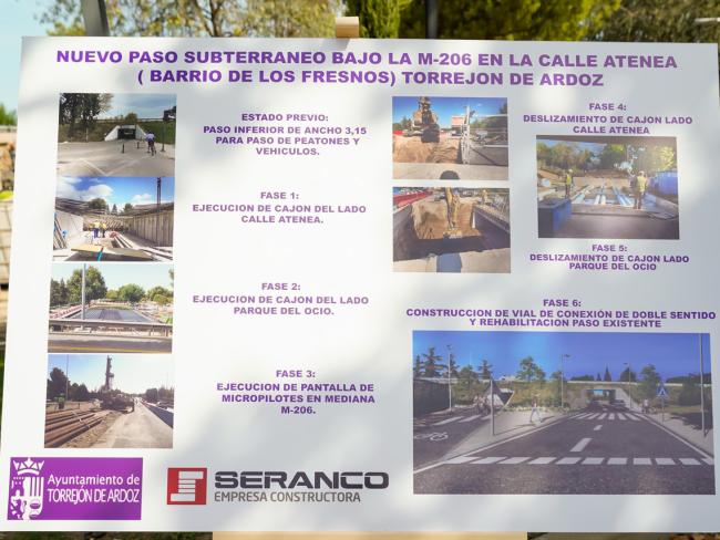  paso subterráneo en el barrio Fresnos