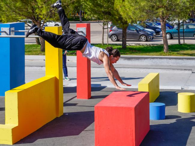 El primer circuito de Parkour de Torrejón de Ardoz se sitúa junto al Skate Park