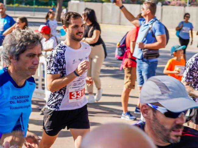 El alcalde durante la prueba deportiva