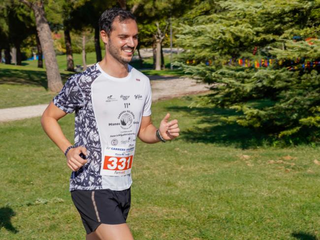 El alcalde durante la prueba deportiva