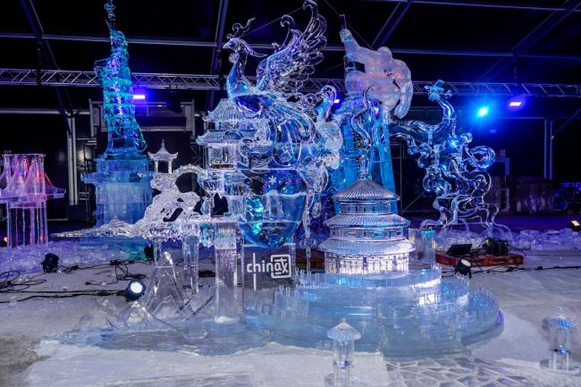 La escultura, “El cielo sobre Pekín”, la gran triunfadora del Ice Festival
