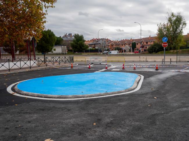 Rotonda creada para facilitar el uso del Paso