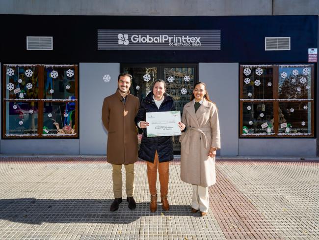 Premio especial del Jurado con una dotación de 150 euros y diploma al titular del comercio Global Printex situado en C/ Grecia, 5 local 11