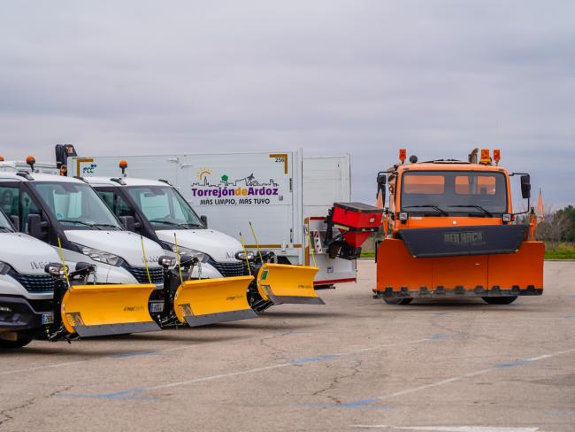 El Ayuntamiento de Torrejón de Ardoz tiene preparado un amplio dispositivo para hacer frente a las posibles nevadas en la ciudad 