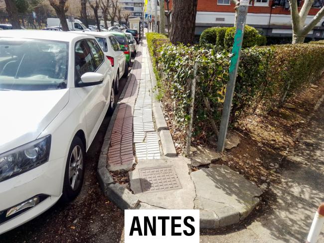 Antes en la calle Brújula (Parque de Cataluña)