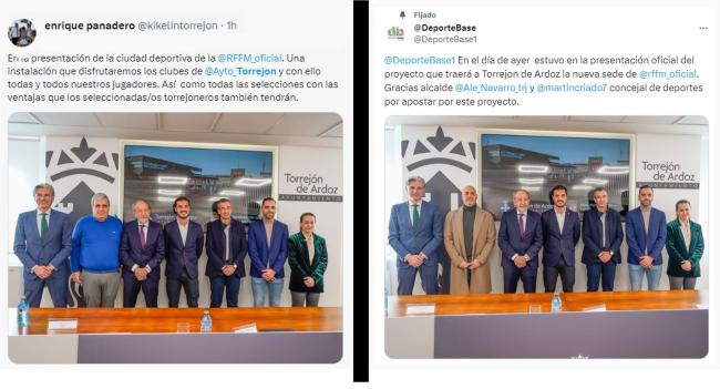 Rotundo apoyo del deporte torrejonero al histórico acuerdo logrado por el alcalde, Alejandro Navarro Prieto, para que la RFFM construya su Ciudad Deportiva en Torrejon de Ardoz