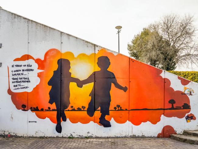 El mural “En Busca de la Igualdad”