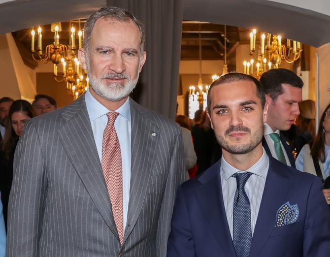 El alcalde, Alejandro Navarro Prieto con Su Majestad el Rey Felipe VI