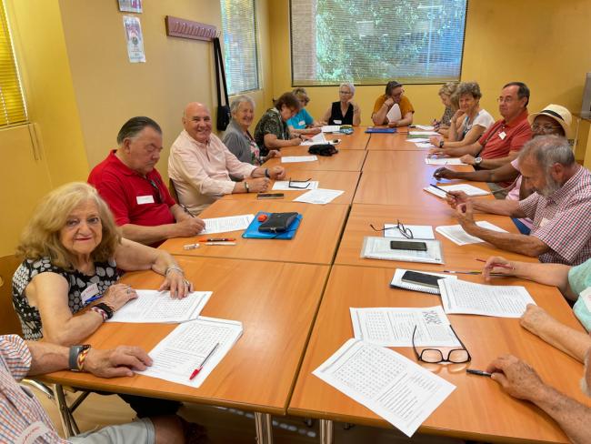 Imagen de los mayores participando en uno de los talleres del programa “Los Veranos de Las Veredillas”