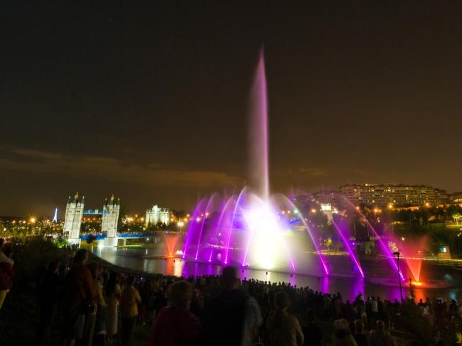 Espectáculo Fuente del Parque Europa 