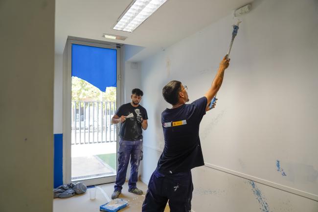 acondicionamiento de nuevos espacios y pintura para ampliar los servicios del Centro de Apoyo y Encuentro Familiar (CAEF) 