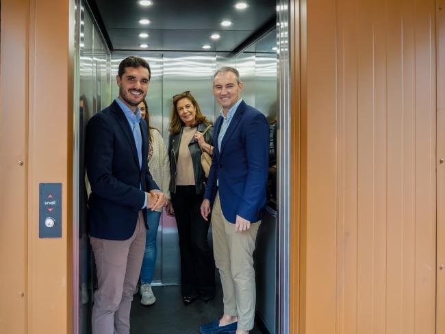 Imagen del nuevo ascensor adaptado