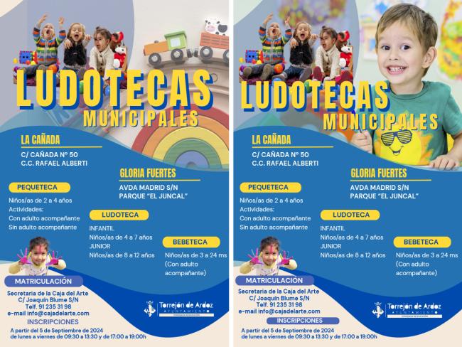 Bebetecas, Pequetecas y Ludotecas